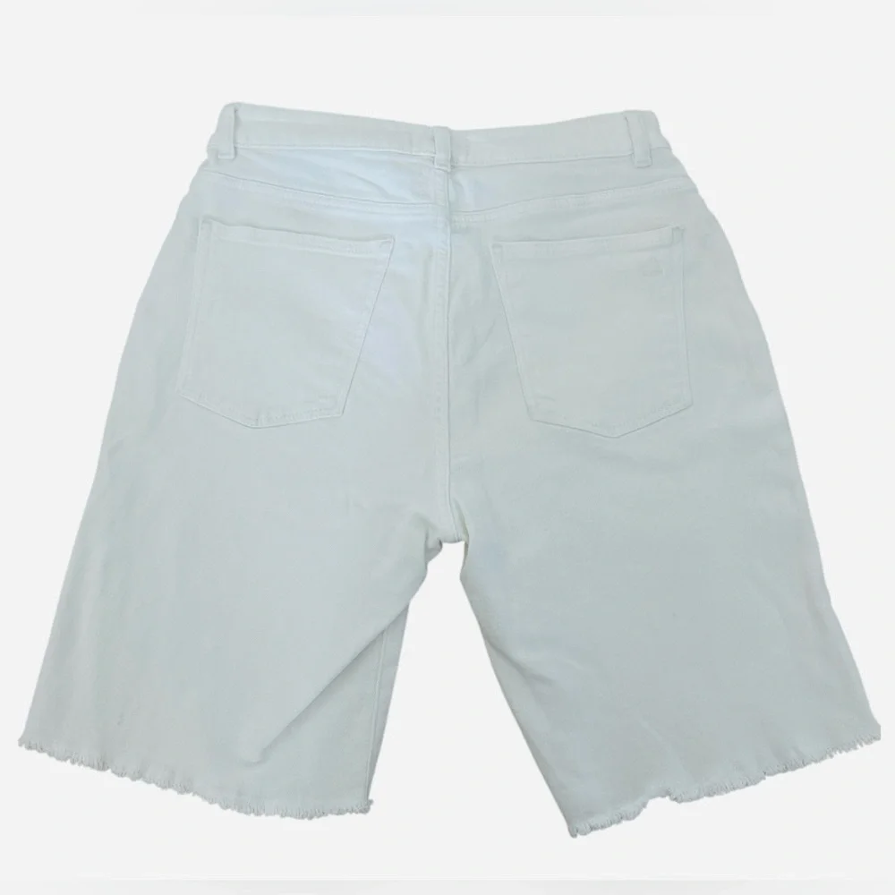 DL1961 Women’s White Jeans Bermuda High Rise Vintage Straight Shorts Size 27